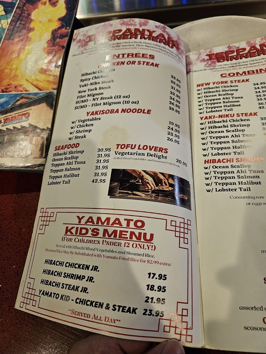 Yamato Restaurant Menu - Image 2