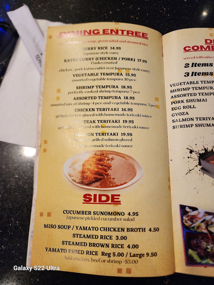 Yamato Restaurant Menu - Image 6
